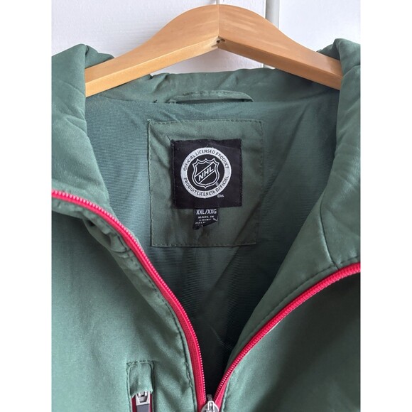 NHL Minnesota Wild Men's Rain Jacket XXL Graphic Hooded Windbreaker Hockey Fan - Picture 6 of 7